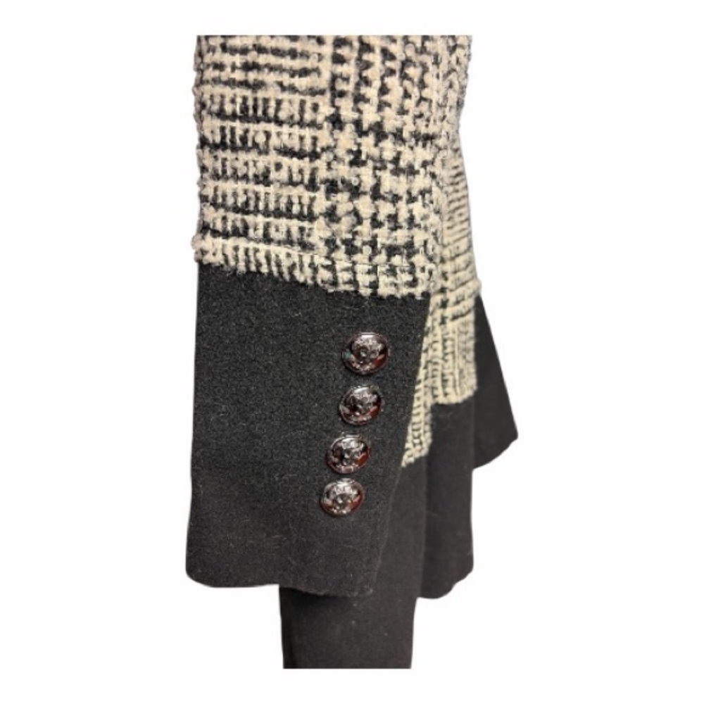 Black Rivet by Guess -Women's Black and Gray Tweed Coat - Picture 3 of 6